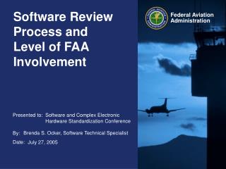 Software Review Process and Level of FAA Involvement