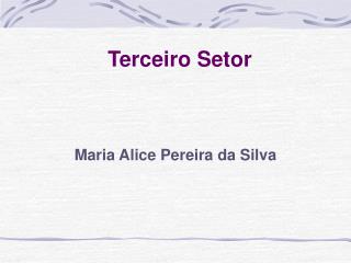 Terceiro Setor