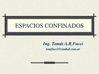 ESPACIOS CONFINADOS