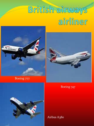 British airways airliner