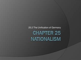 Chapter 25 Nationalism