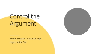 Control the Argument