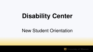 Disability Center