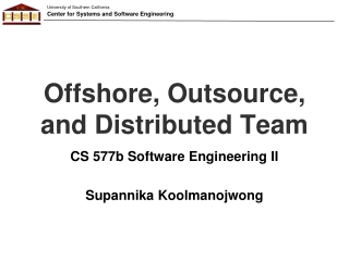 Offshore, Outsource, and Distributed Team