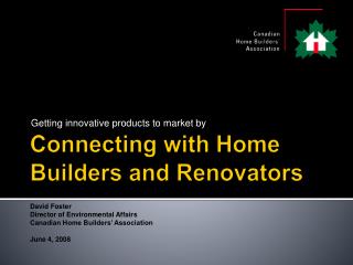 Connecting with Home Builders and Renovators