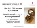 Qualit tsentwicklung in Kirchengemeinden