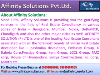 BUY - 09999620966 - Pashmina Waterfront apartments -Property