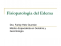 Fisiopatologia del Edema