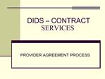DIDS CONTRACT SERVICES