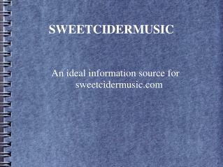 SweetCiderMusic.com-New Hip Hop Music made easy