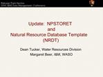 Update: NPSTORET and Natural Resource Database Template NRDT