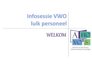 Infosessie VWO luik personeel