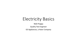 Electricity Basics