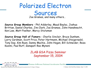 Polarized Electron Sources