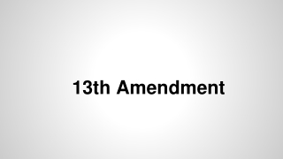 13th Amendment