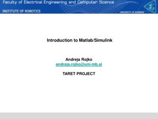Introduction to Matlab/Simulink