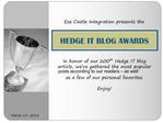 Eze Castle's "Best of Hedge IT Blog" Awards