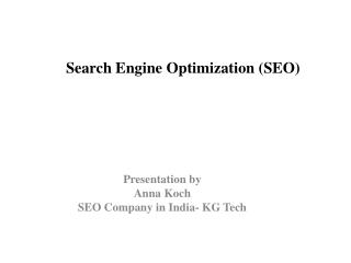 Tutorial and Basics of SEO - SEO Company in India