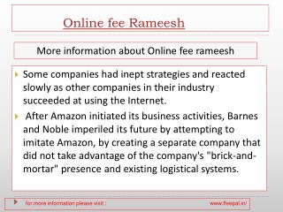 Now you can also pay your online fee rameesh