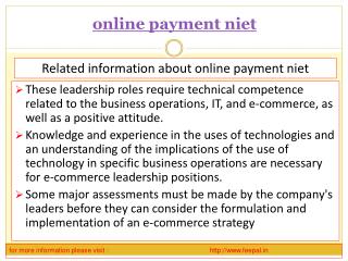 Some of the schools are providing online payment niet