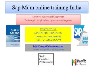 sap mdm online training in canada