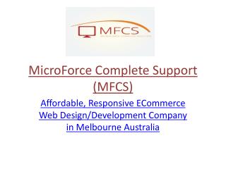 Cheap Web Development Australia - MFCS