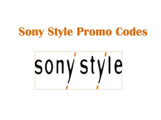 Sony Style Promo Codes