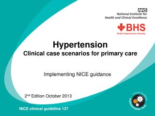 Hypertension Clinical case scenarios for primary care