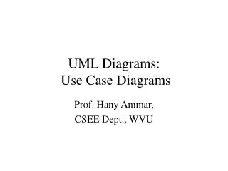 UML Diagrams: Use Case Diagrams