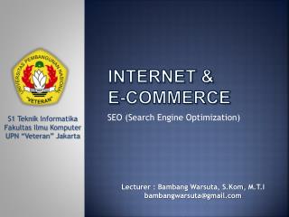 INTERNET & E-COMMERCE