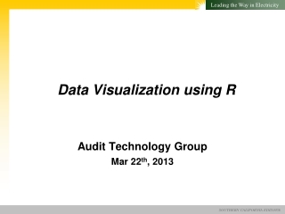 Data Visualization using R