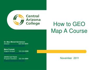 How to GEO Map A Course