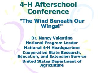 4-H Afterschool Conference