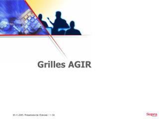Grilles AGIR