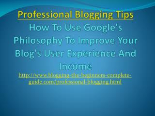 Professional Blogging Tips