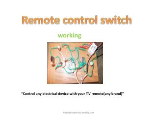 Remote control switch
