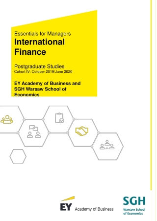 Essentials for Managers International Finance Postgraduate Studies