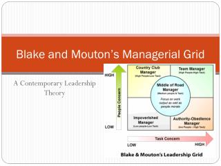blake and mouton managerial grid examples