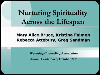 Nurturing Spirituality Across the Lifespan