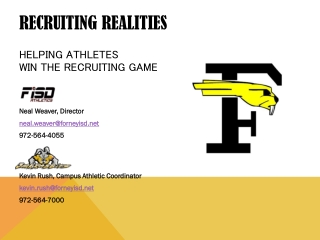 Recruiting Realities helping athletes WIN the Recruiting game