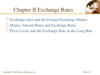 Chapter II Exchange Rates
