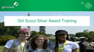 Girl Scout Silver Award Training