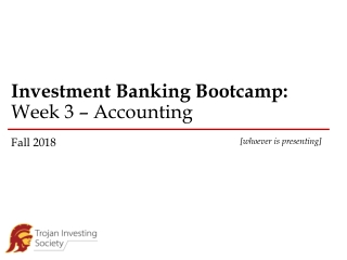 Investment Banking Bootcamp: Week 3 – Accounting