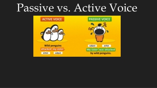 Passive vs. Active Voice