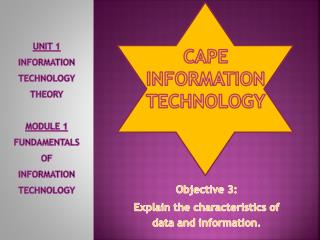 CAPE INFORMATION TECHNOLOGY