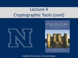 Lecture 4 Cryptographic Tools ( cont )
