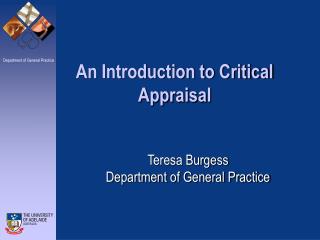 Teresa Burgess Department of General Practice