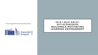 2018-1-EL01-KA101-047142/948356294 Building a motivating learning Environment