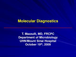 molecular diagnostics pdf