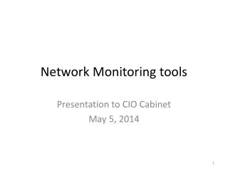 Network Monitoring tools